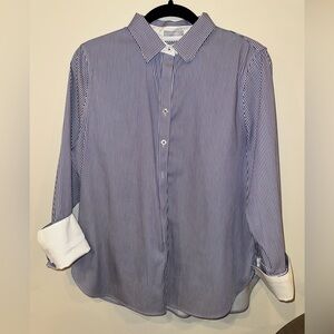 Women’s Chico’s Blue Striped Shirt